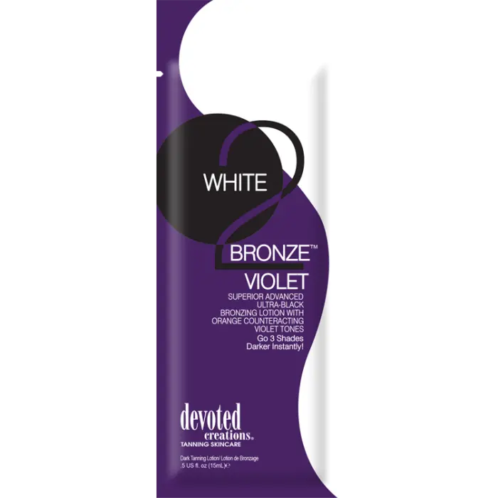 Devoted Creations White 2 Bronze Violet Sample Packette 0.5 oz. Devoted Creations