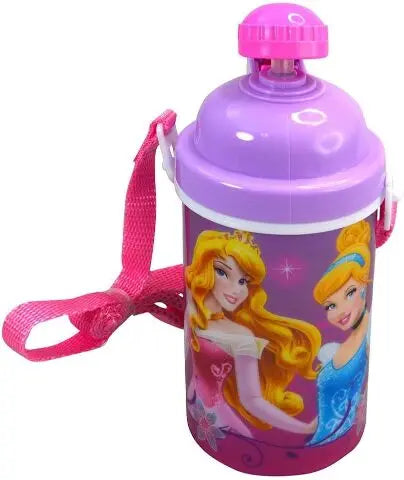 Disney Princess Cinderella Auora Belle Canteen w/Popup Lid & Straps Toys