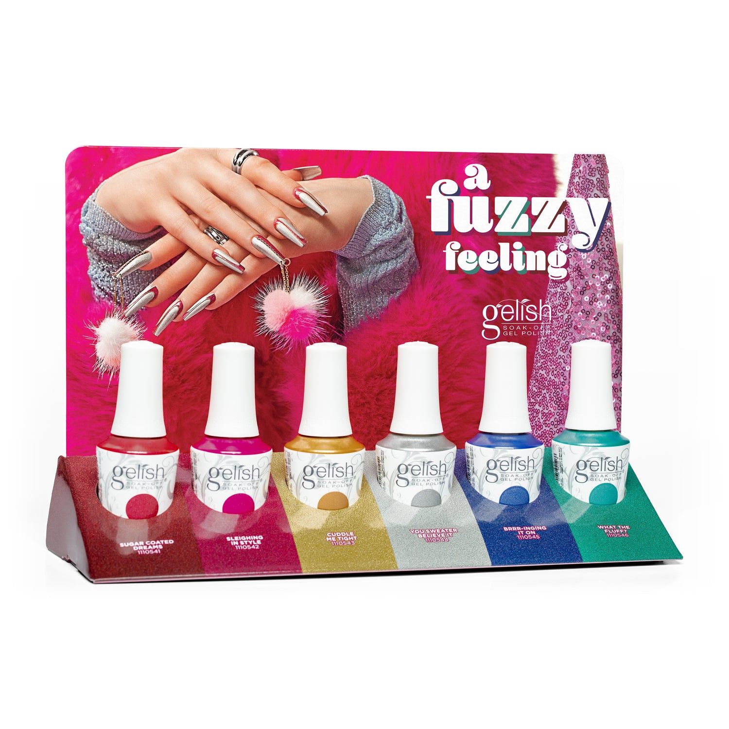 Gelish A Fuzzy Feeling Collection 6 Piece Display