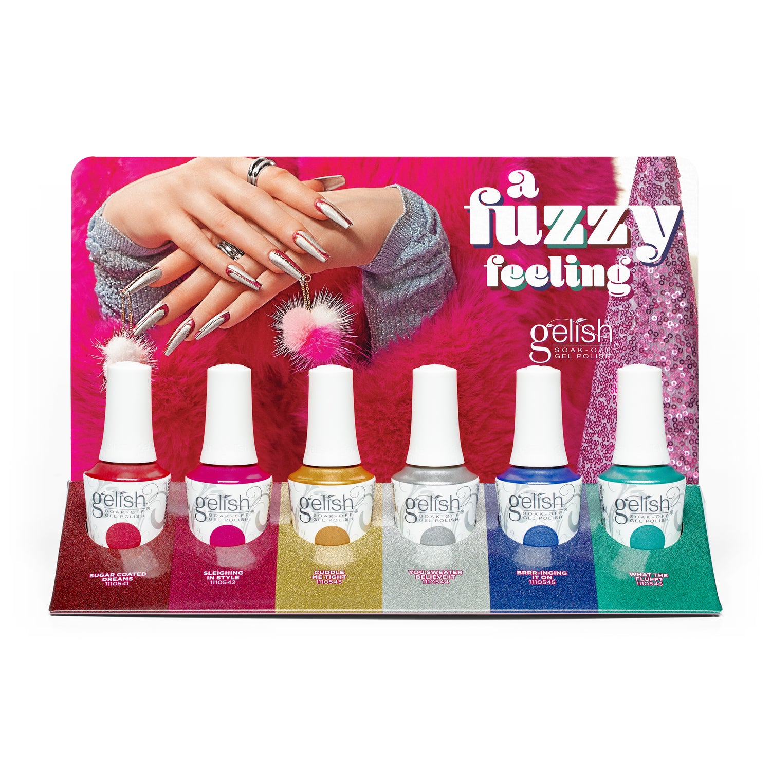 Gelish A Fuzzy Feeling Collection 6 Piece Display