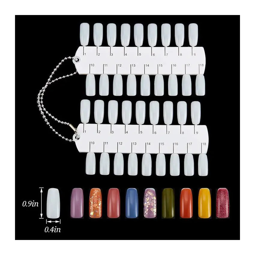 Double Layer Nail Color Displays 36 Tips PinkPro Beauty Supply