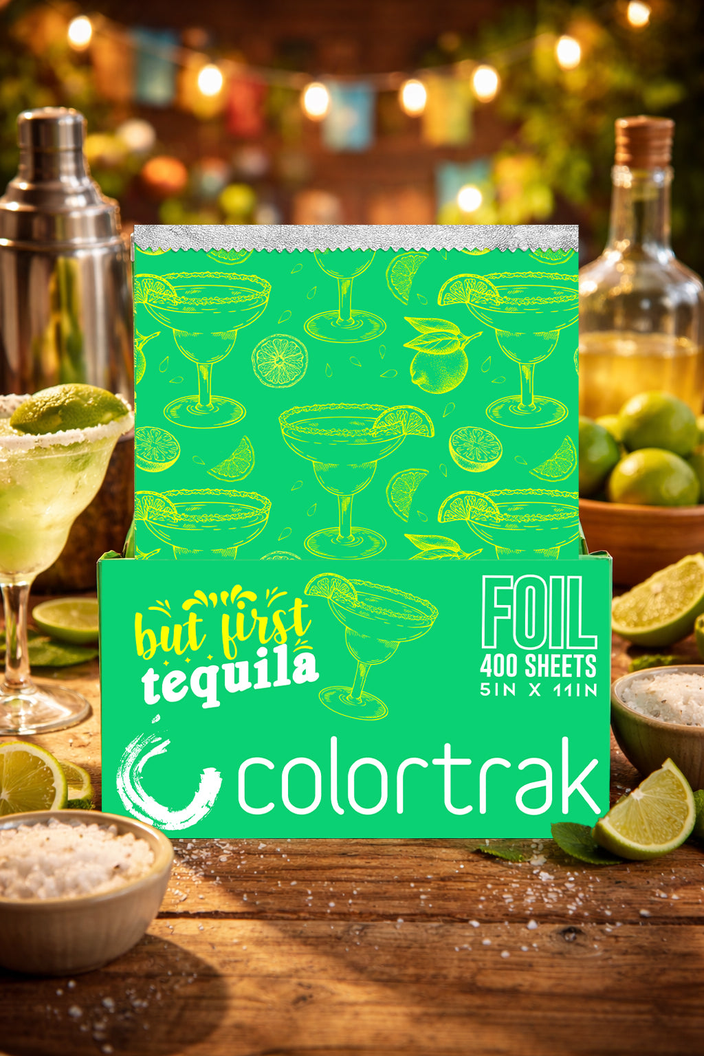 Colortrak But First Tequila Pop Up Foil 400 Count