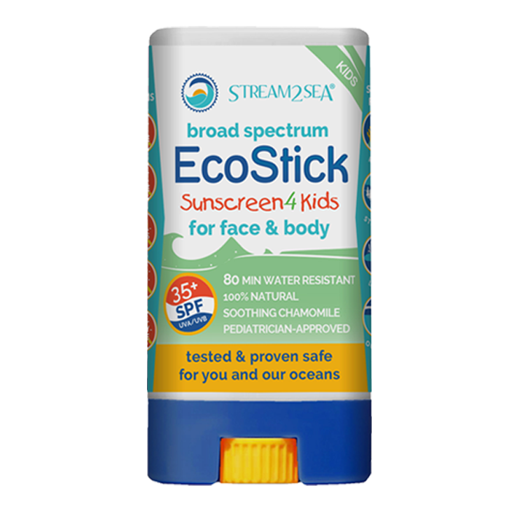 Stream2Sea 35+ SPF EcoStick Protector solar 4 Niños