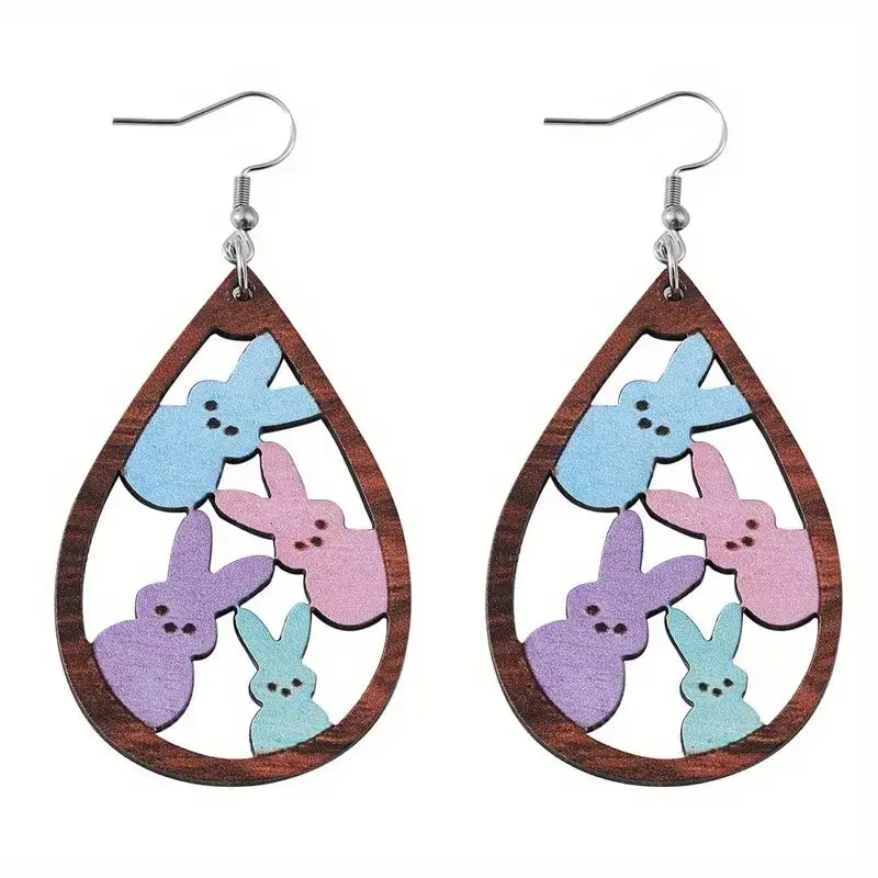 Earrings Easter Bunny PinkPro Beauty Supply