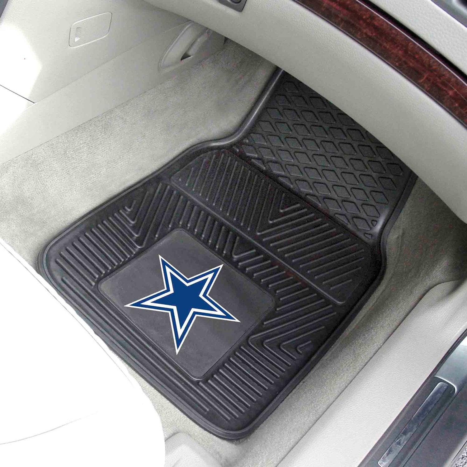 Fanmats Dallas Cowboys 2pc Vinyl Car Mat Set