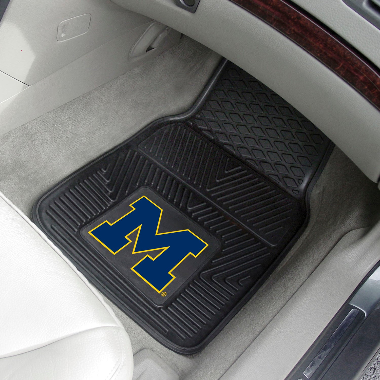 Fanmats Michigan Wolverines 2pc Vinyl Car Mat Set