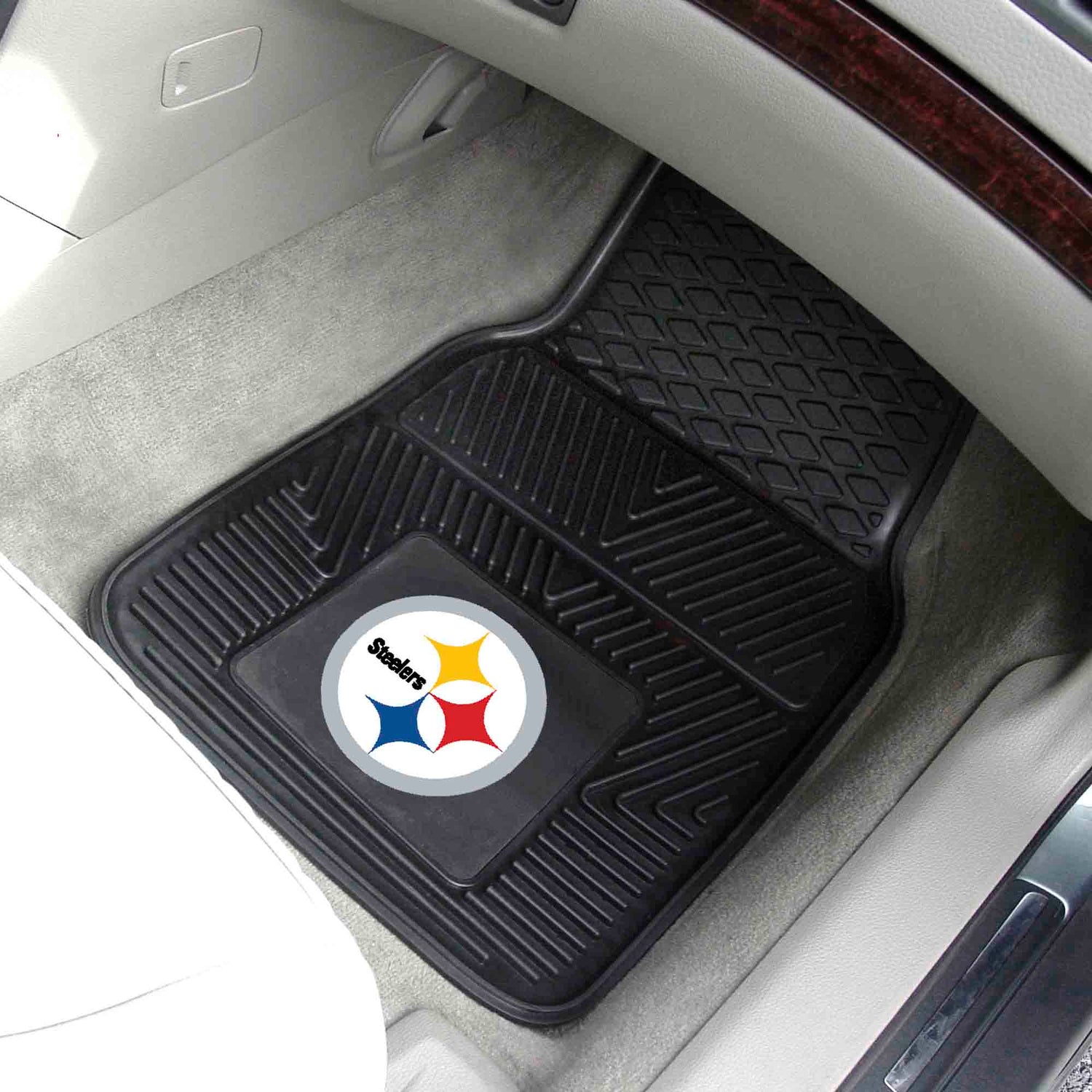 Fanmats Pittsburgh Steelers 2pc Vinyl Car Mat Set