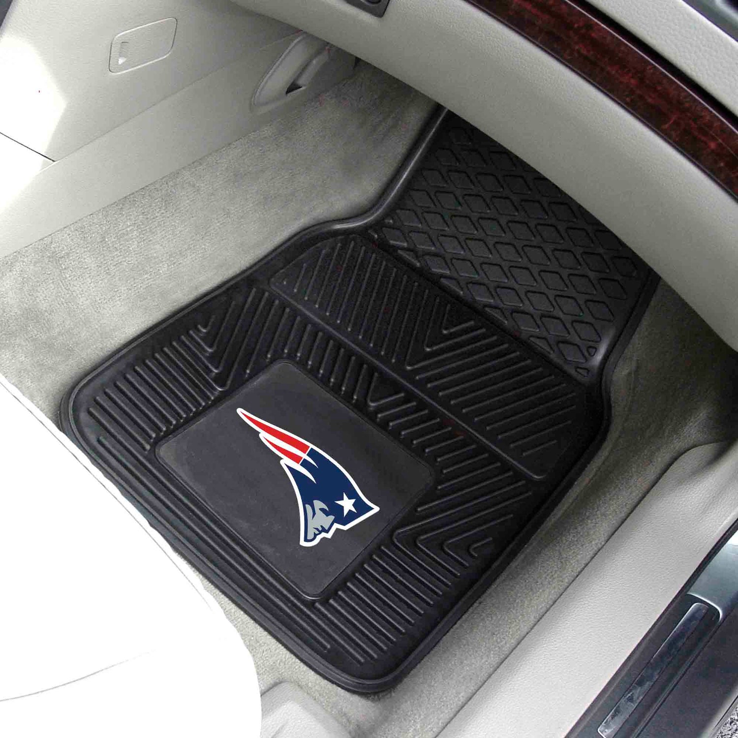 Fanmats New England Patriots 2pc Vinyl Car Mat Set