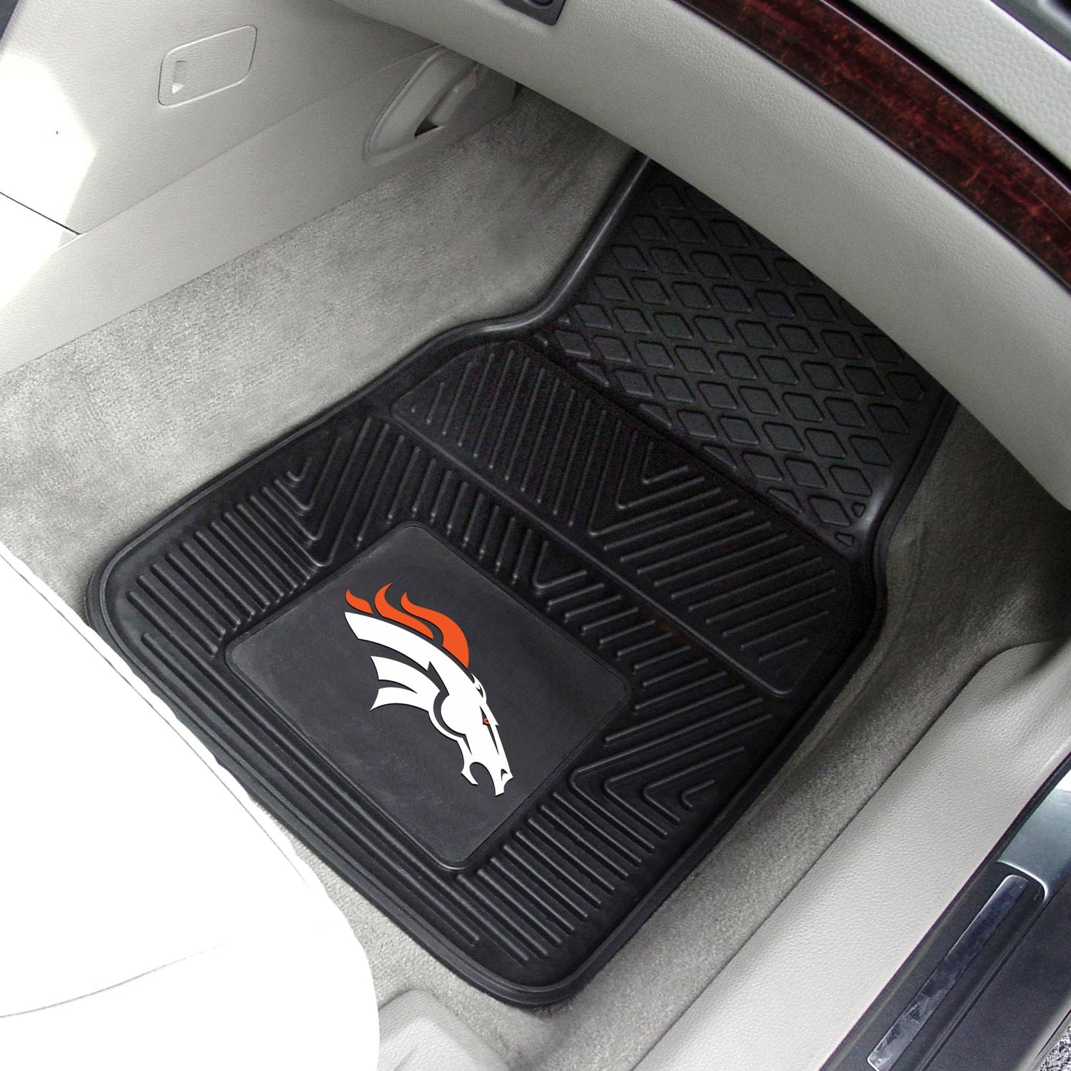 Fanmats Denver Broncos 2pc Vinyl Car Mat Set Fanmats