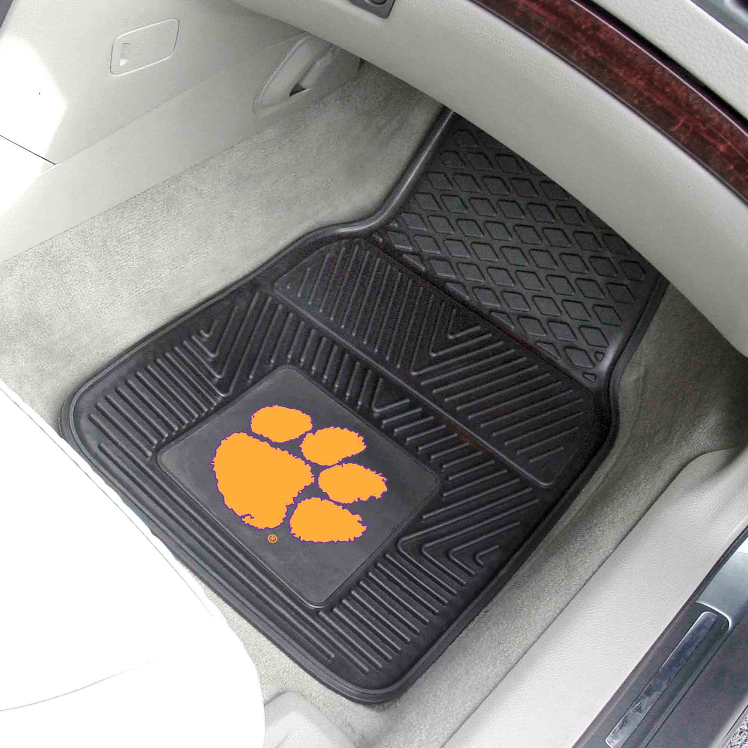 Fanmats Clemson Tigers 2pc Vinyl Car Mat Set