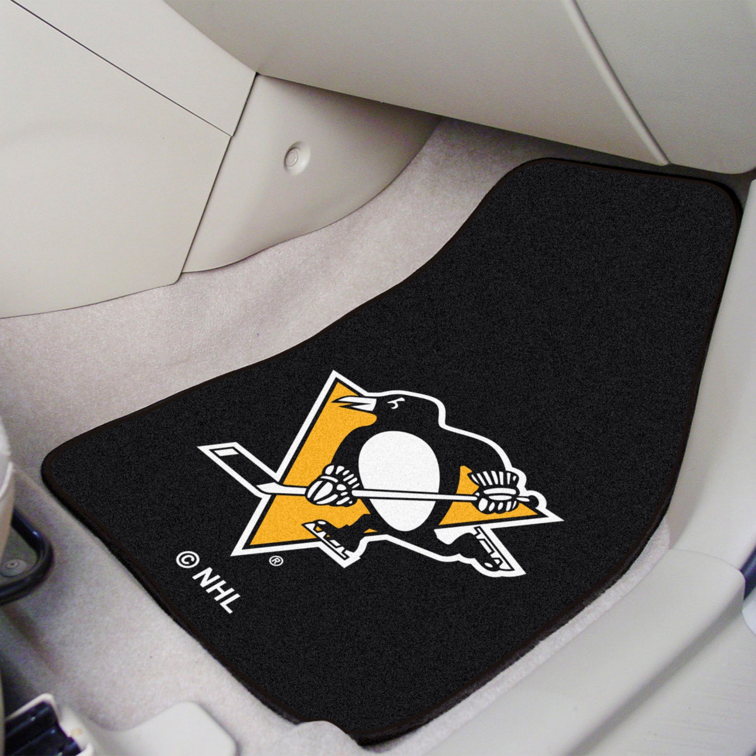 Fanmats Pittsburgh Penguins 2pc Carpet Car Mat Set