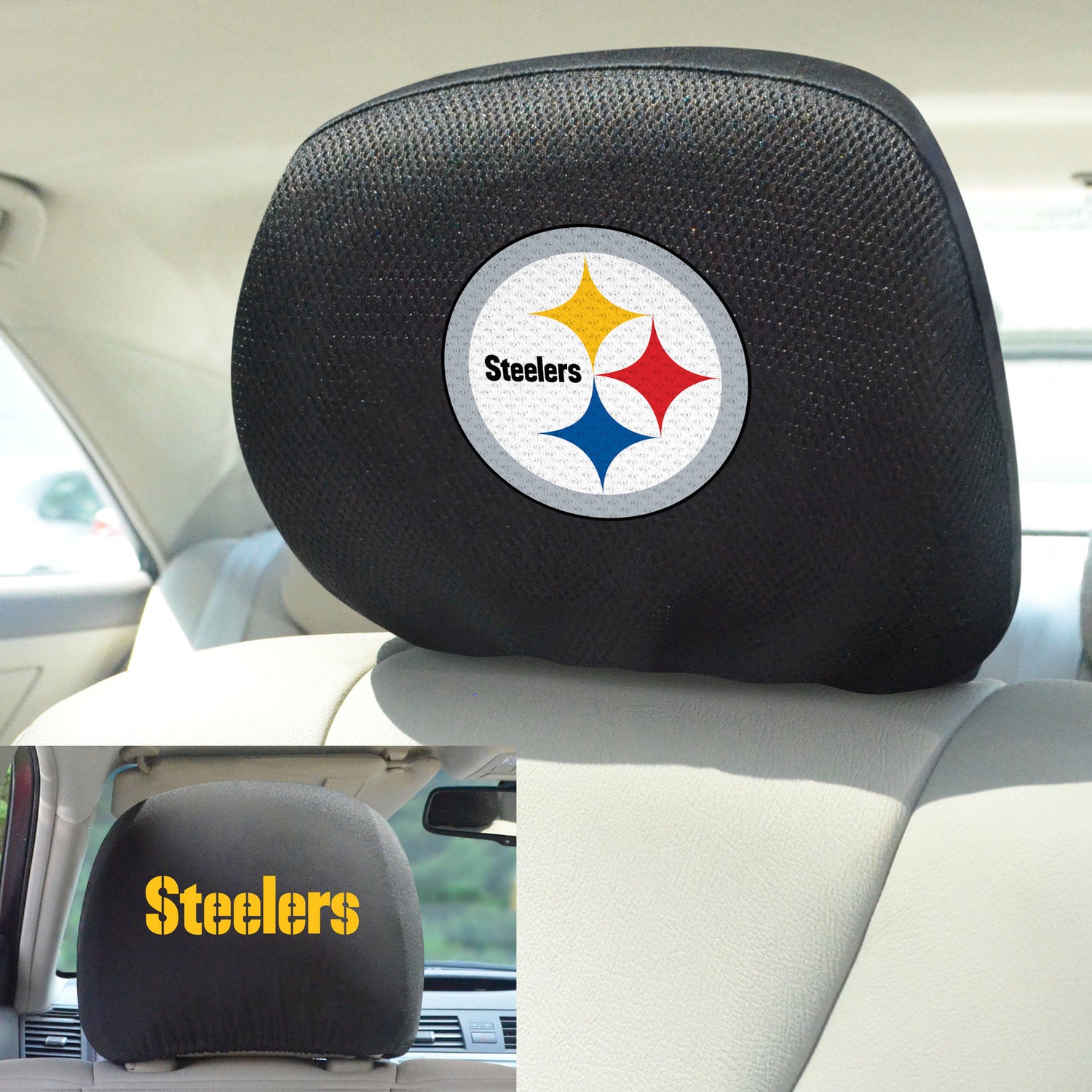 Fanmats Pittsburgh Steelers Headrest Cover