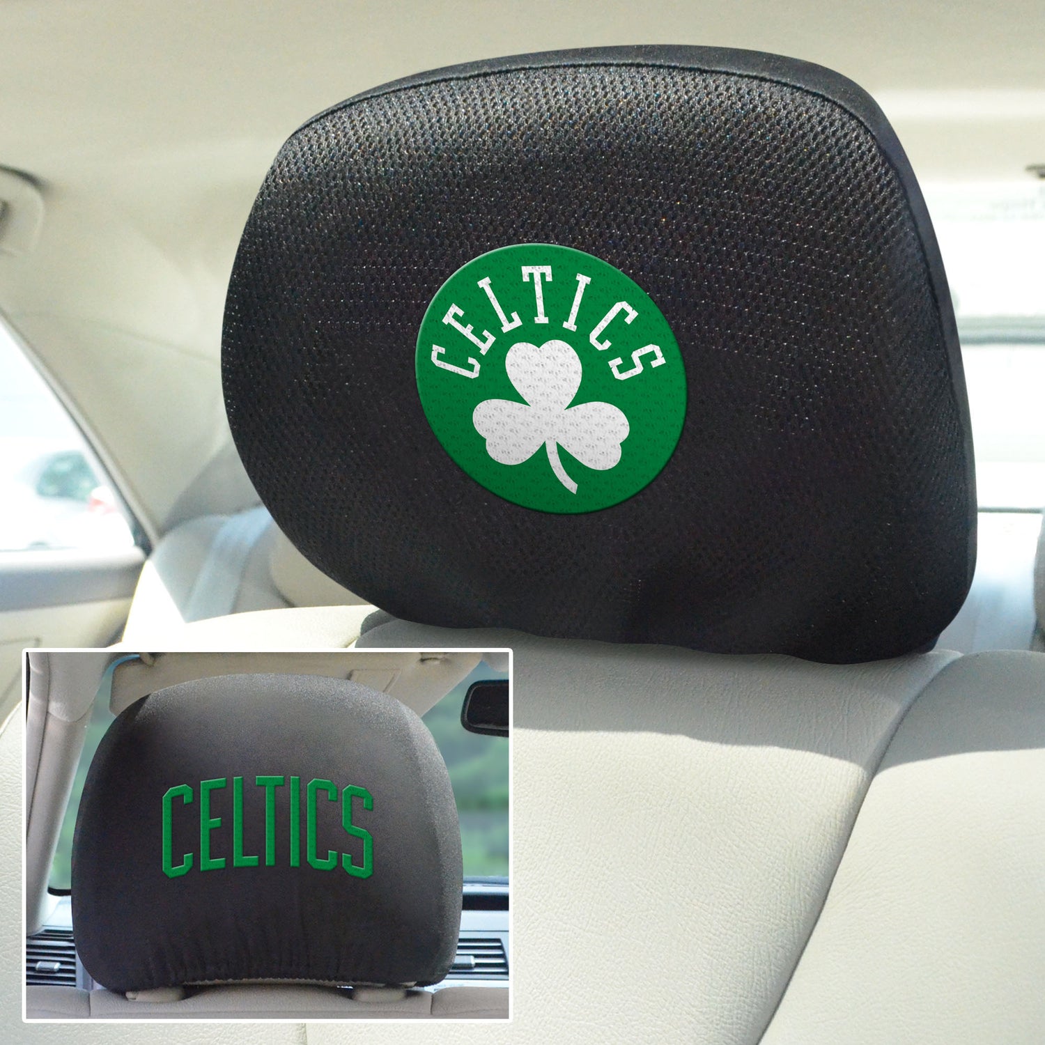 Fanmats Boston Celtics Headrest Cover