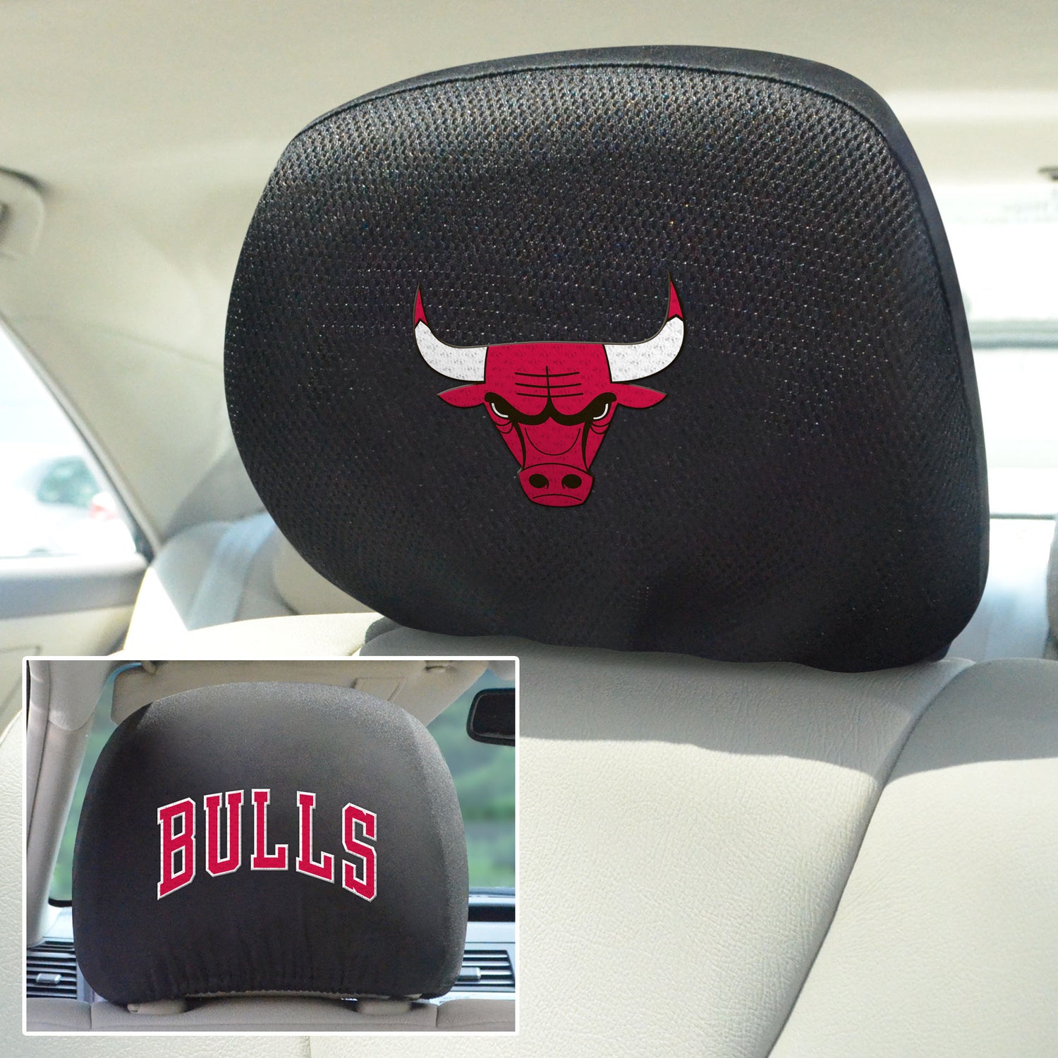 Fanmats Chicago Bulls Headrest Cover