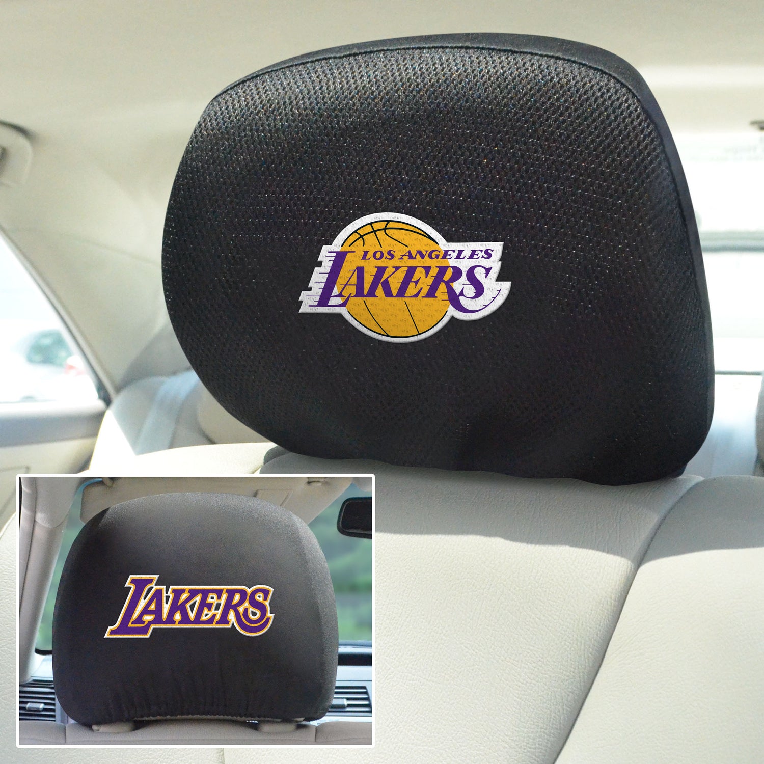 Fanmats Los Angeles Lakers Headrest Cover