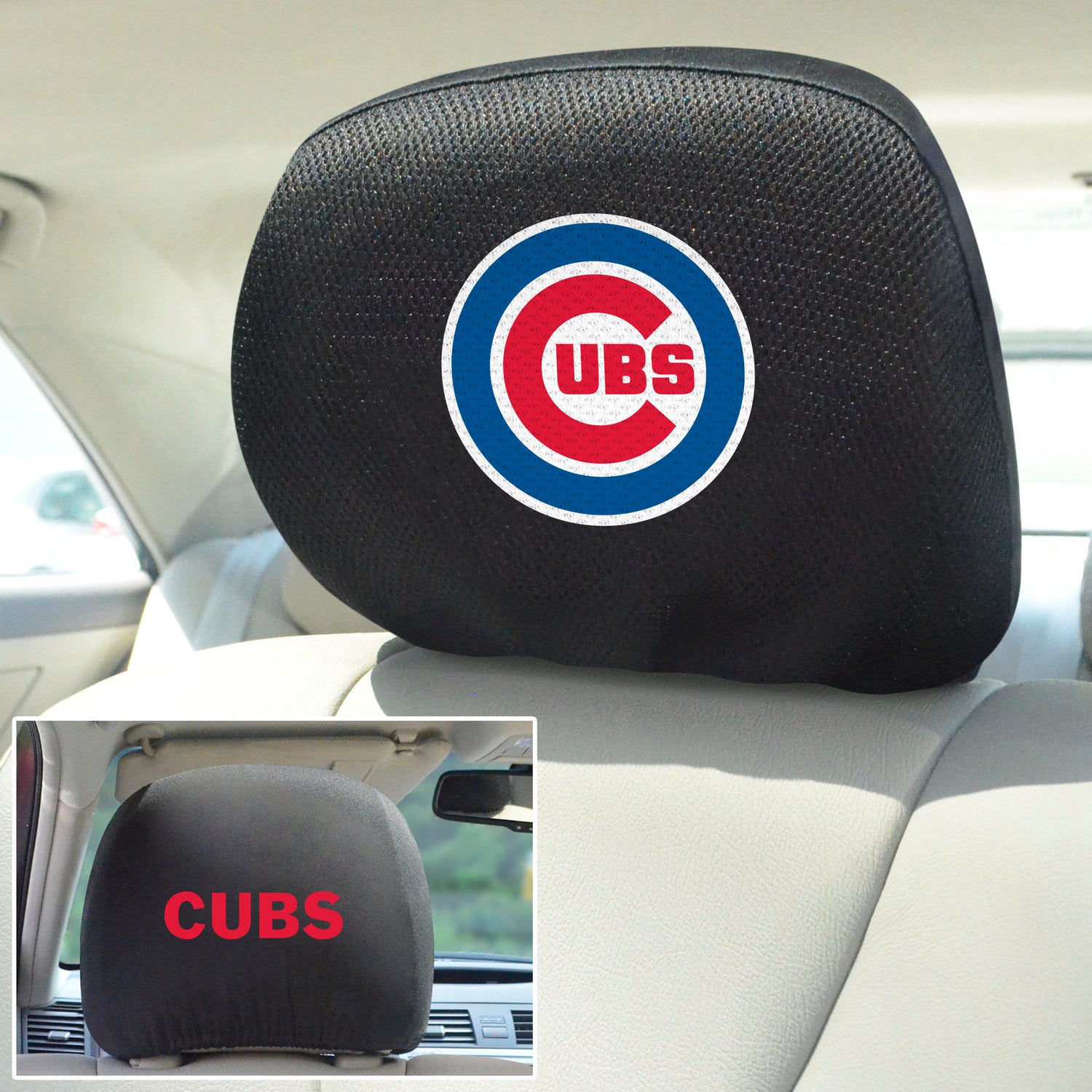 Fanmats Chicago Cubs Headrest Cover