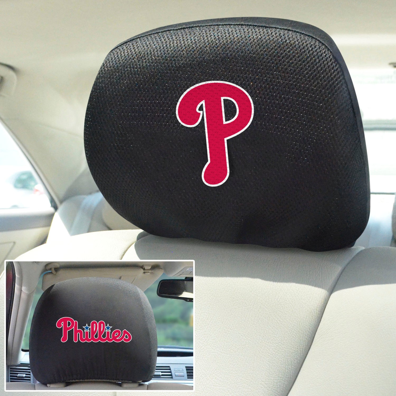 Fanmats Philadelphia Phillies Headrest Cover Fanmats