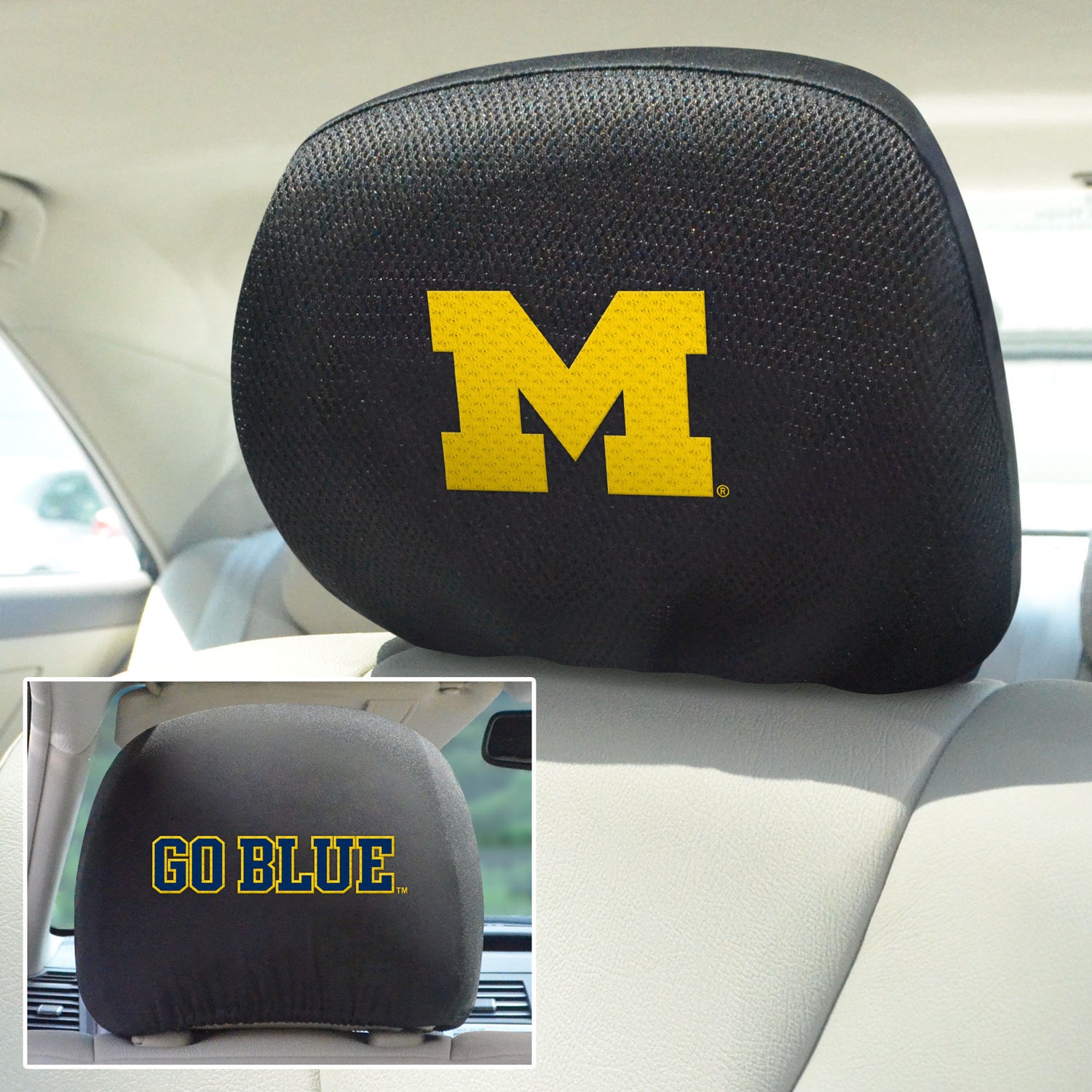 Fanmats Michigan Wolverines Headrest Cover