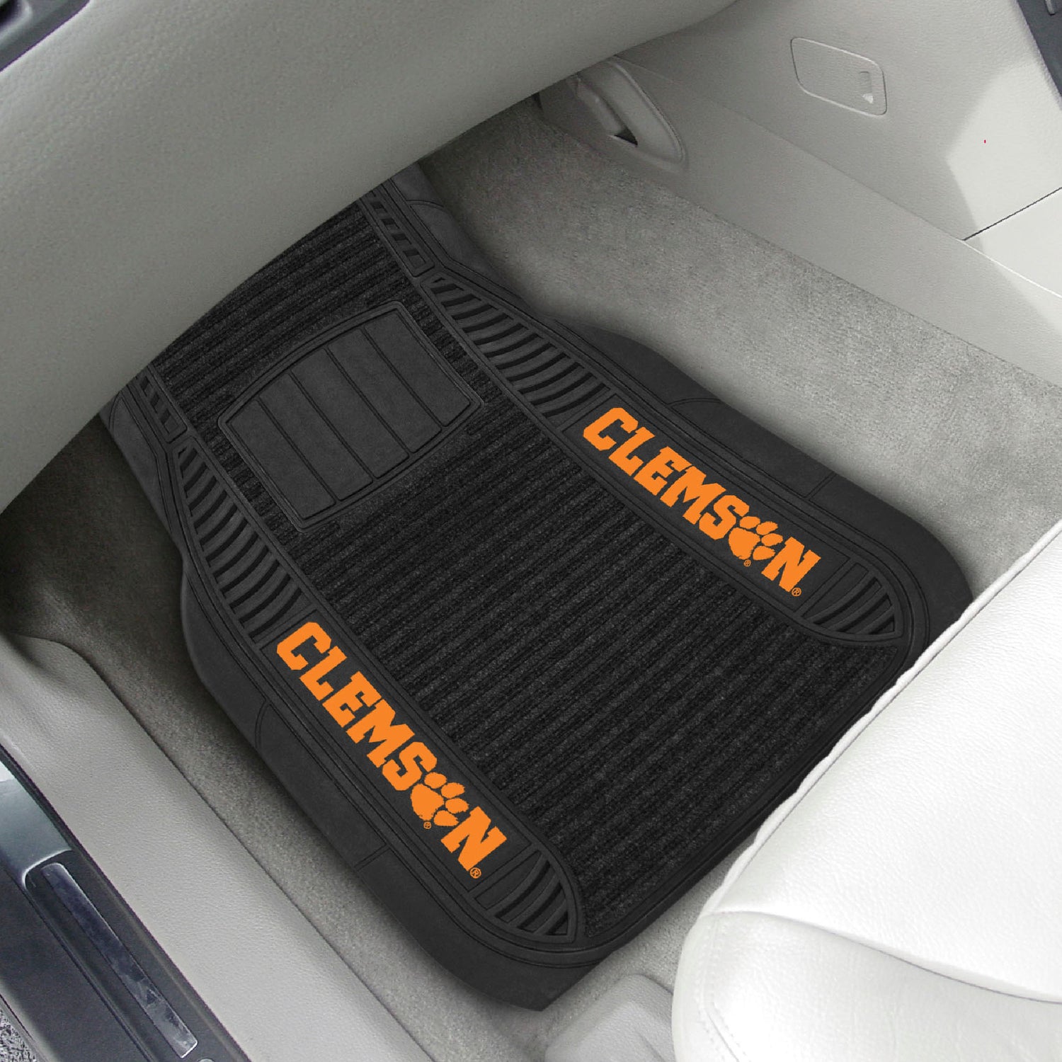 Fanmats Clemson Tigers 2pc Deluxe Car Mat Set