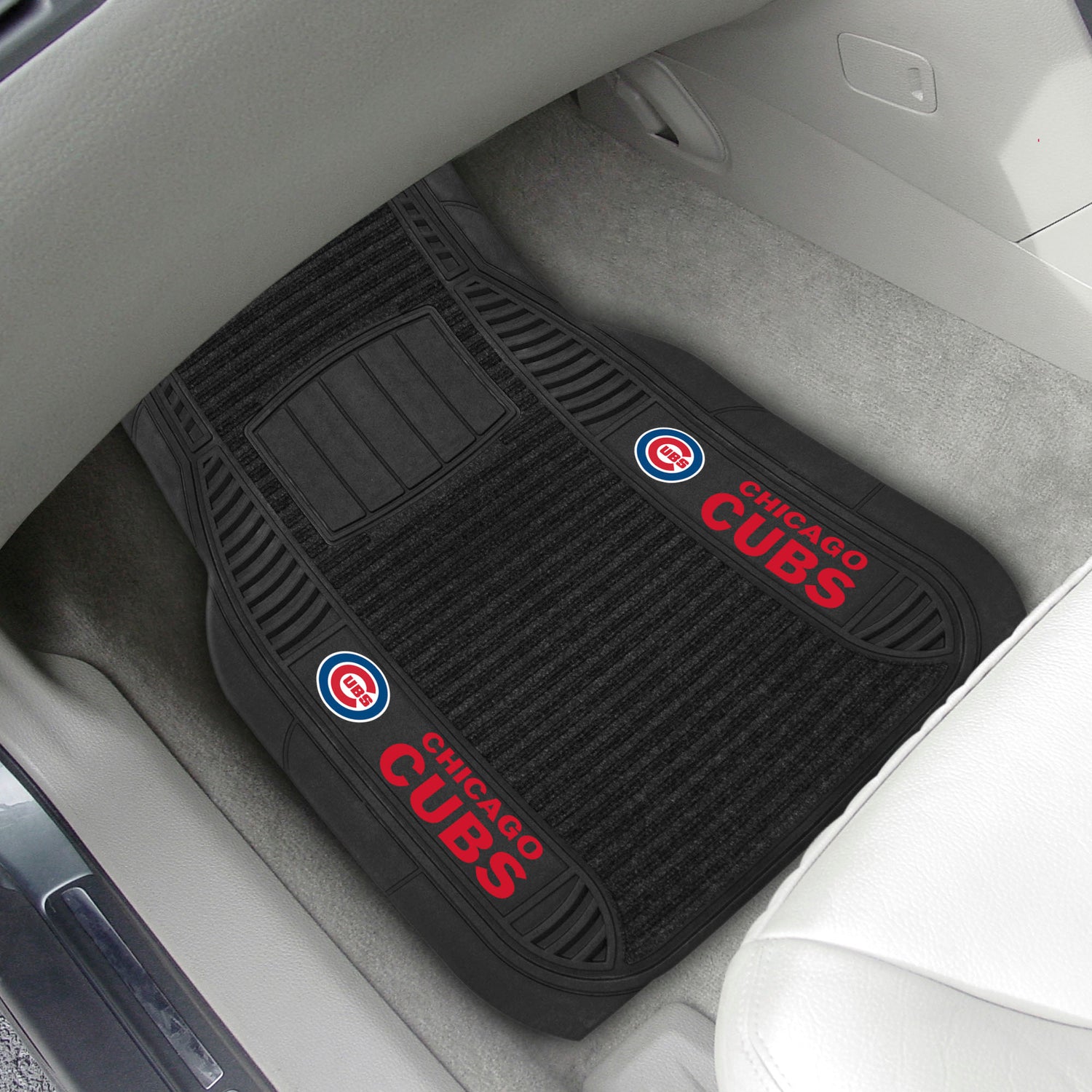 Fanmats Chicago Cubs 2pc Deluxe Car Mat Set