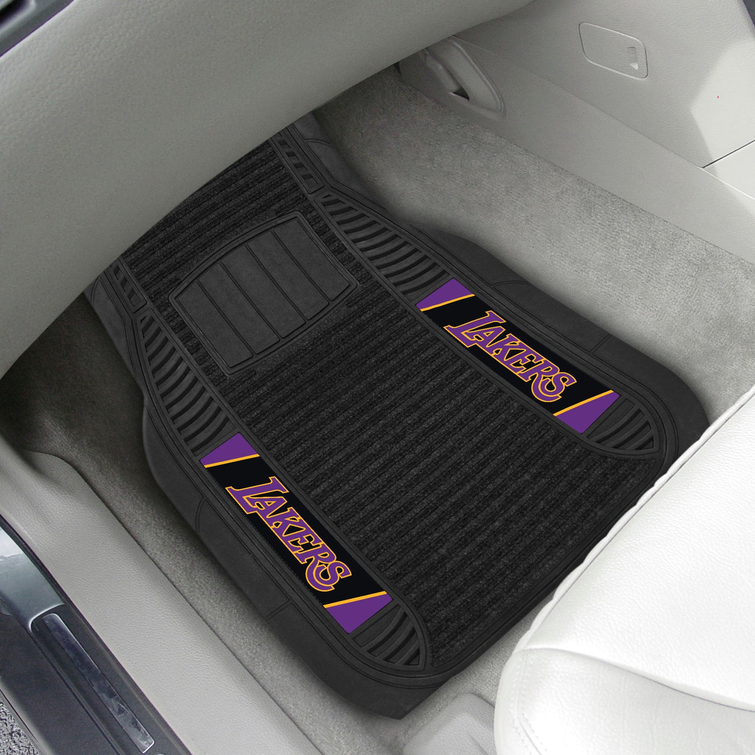 Fanmats Los Angeles Lakers 2pc Deluxe Car Mat Set