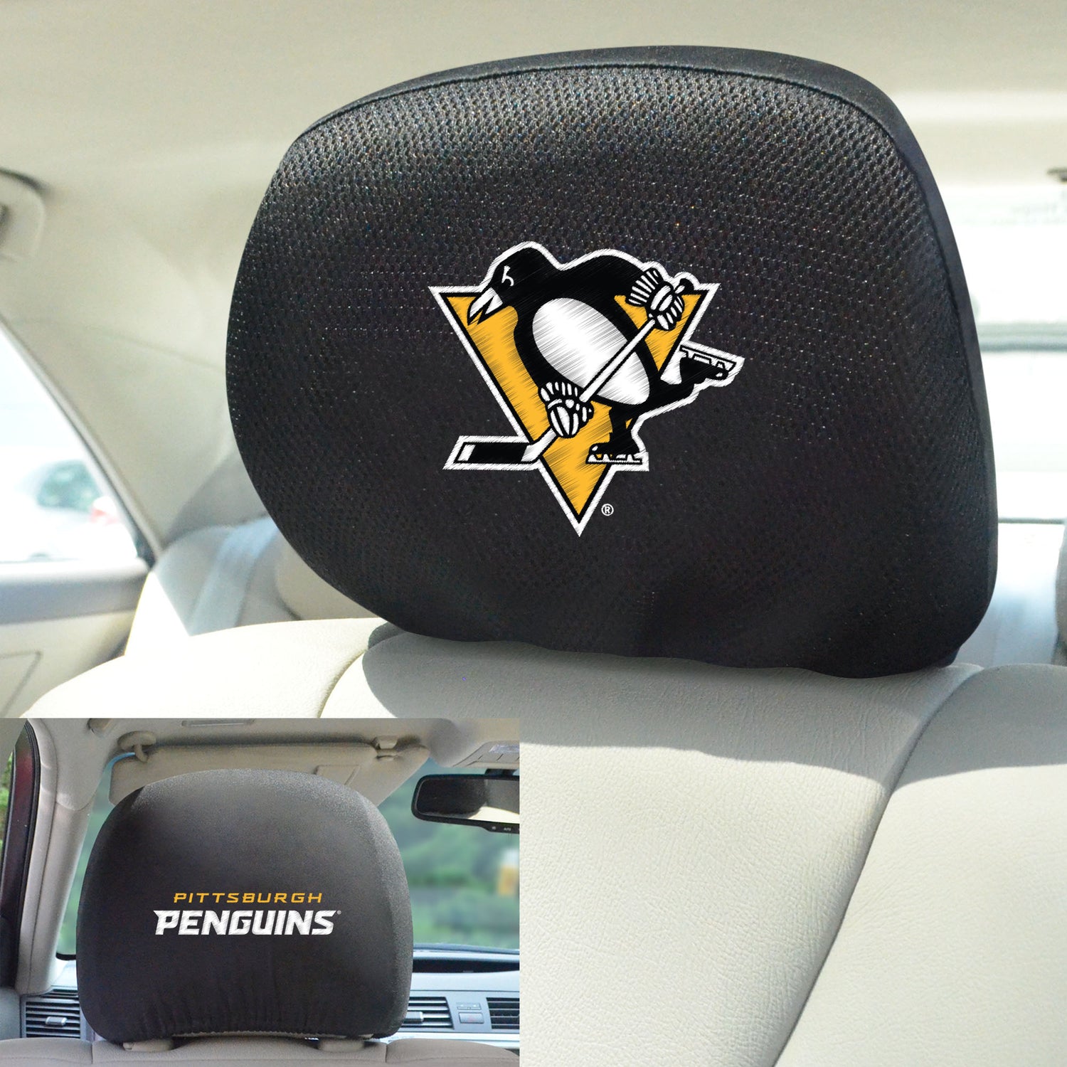 Fanmats Pittsburgh Penguins Headrest Cover Set