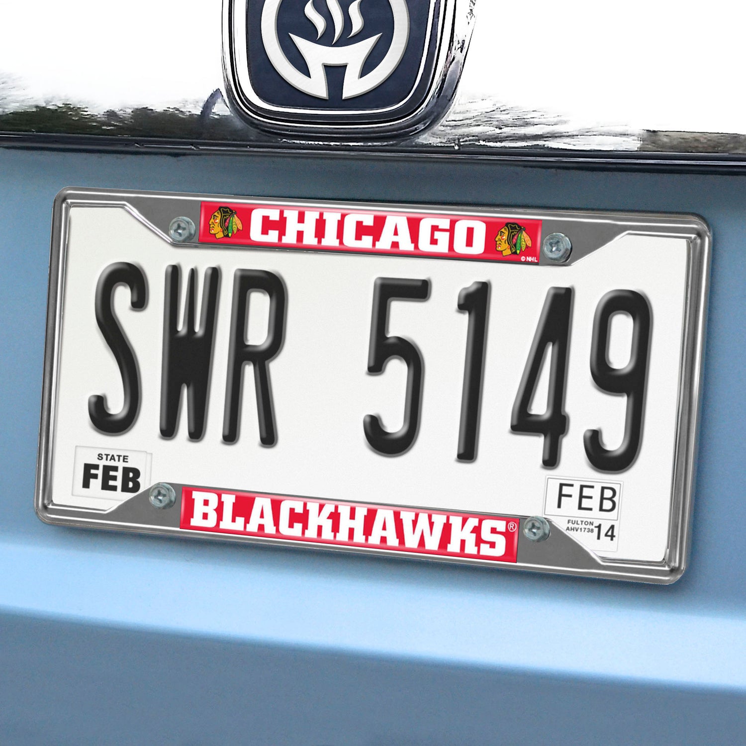 Fanmats Chicago Blackhawks License Plate Frame