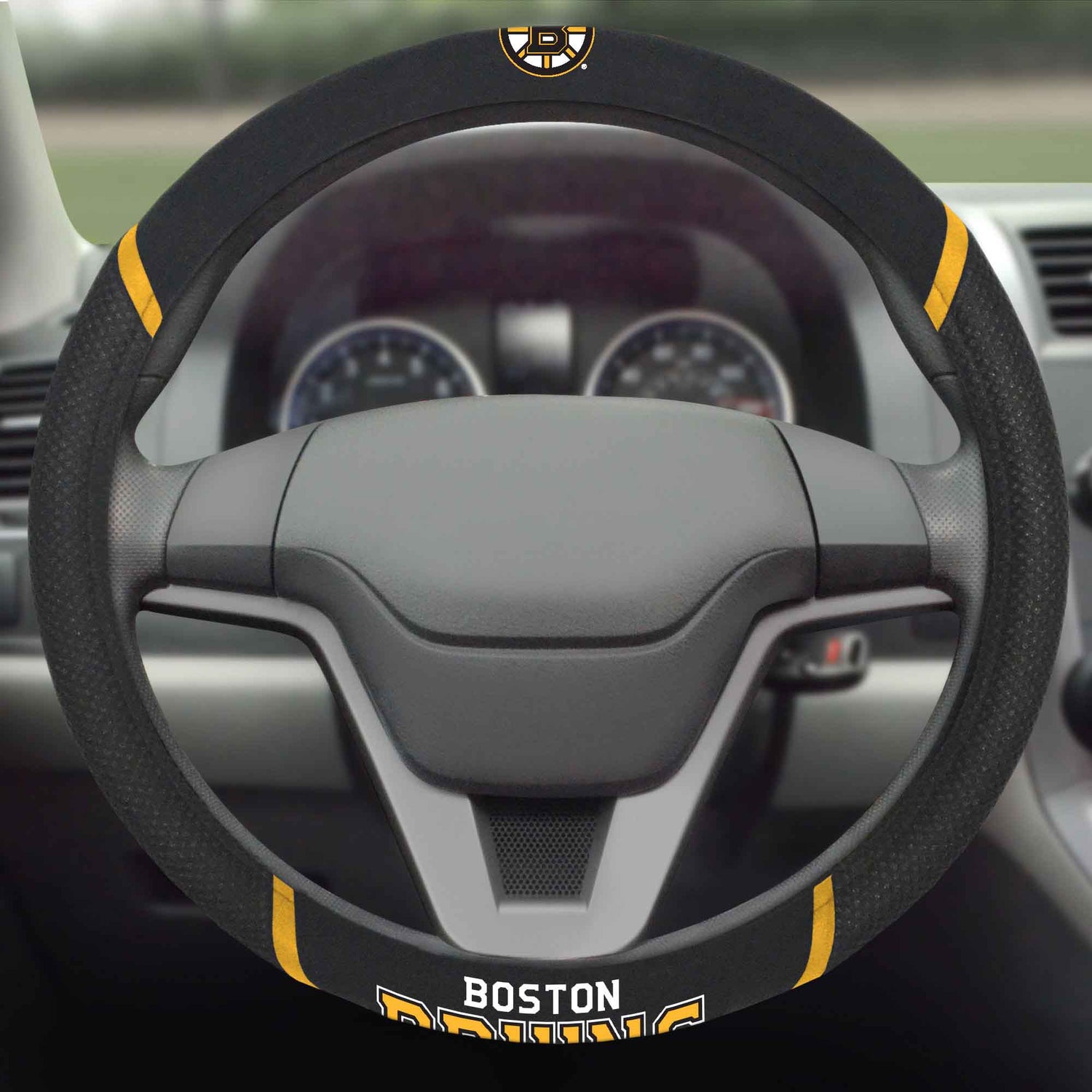 Fanmats Boston Bruins Steering Wheel Cover