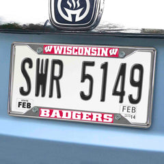 Fanmats Wisconsin Badgers License Plate Frame Fanmats