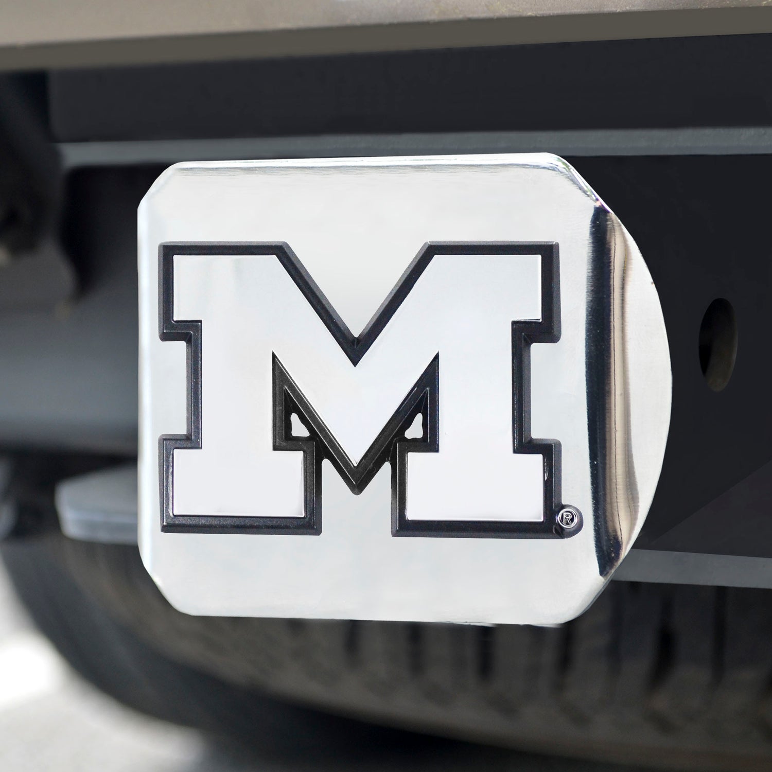 Fanmats Michigan Wolverines Hitch Cover - Chrome