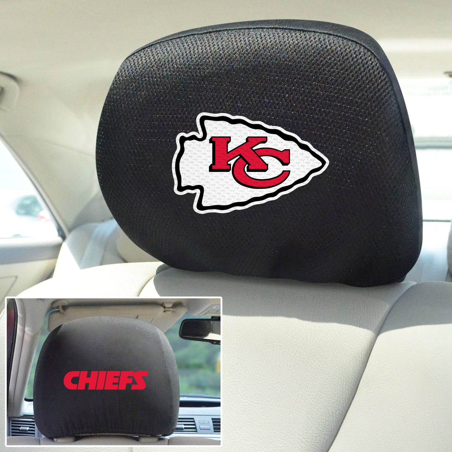 Fanmats Kansas City Chiefs Headrest Cover