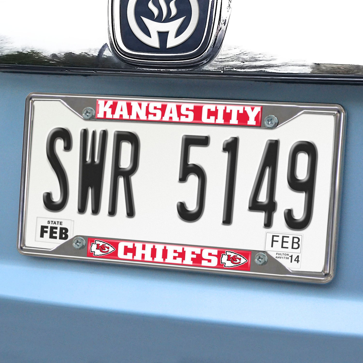 Fanmats Kansas City Chiefs License Plate Frame