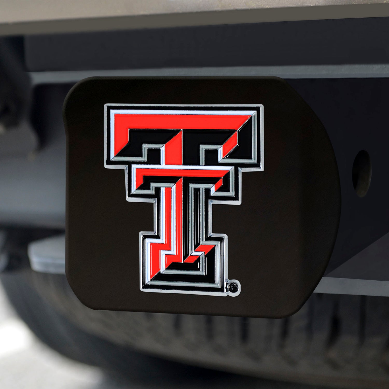 Fanmats Texas Tech Red Raiders Color Hitch Cover - Black Fanmats