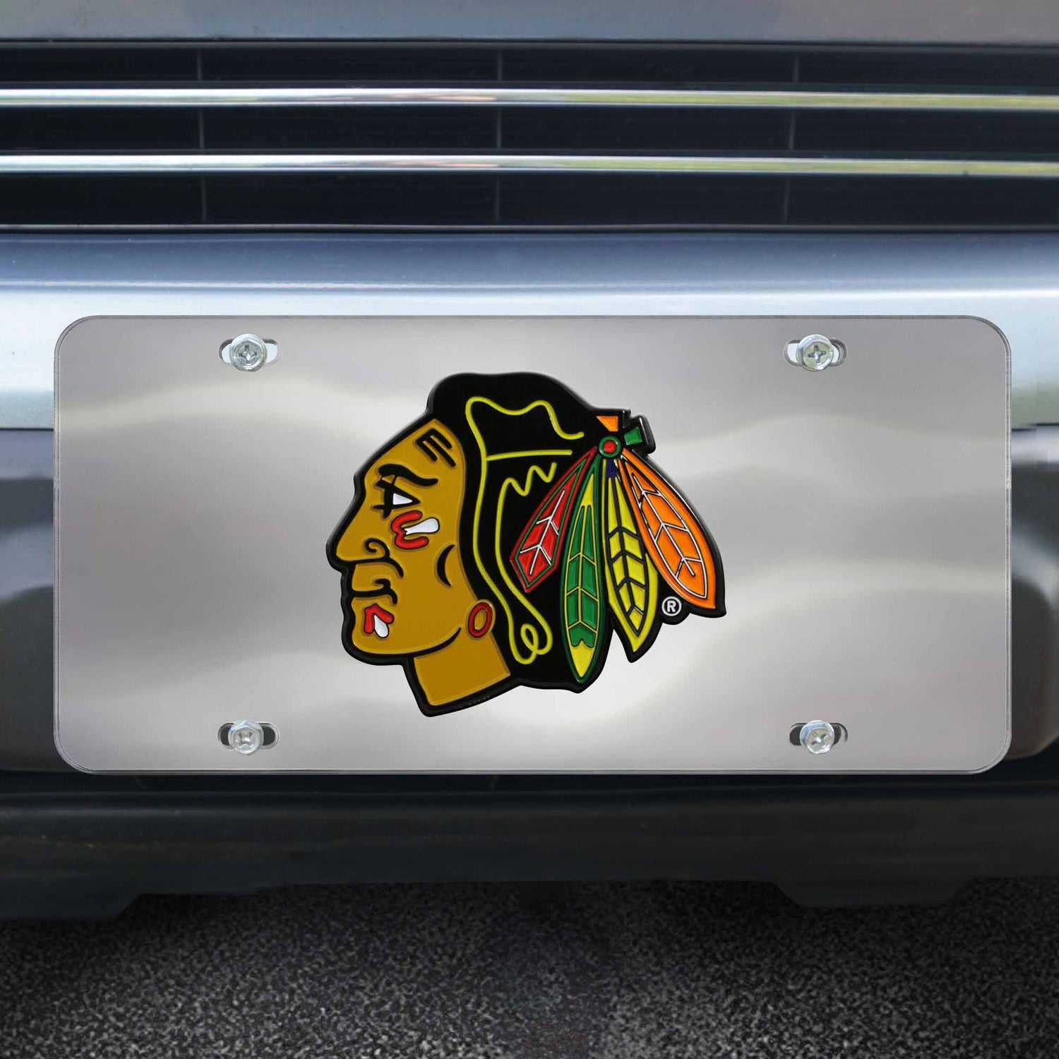 Fanmats Chicago Blackhawks Diecast License Plate