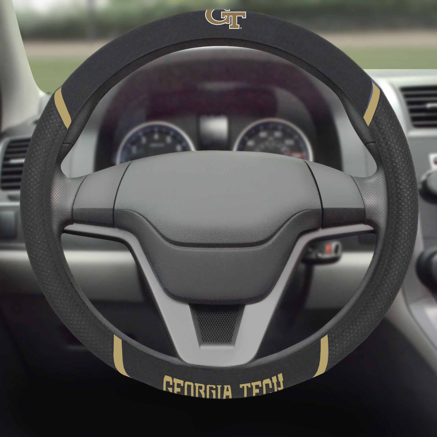 Fanmats Georgia Tech Yellow Jackets Steering Wheel Cover Fanmats