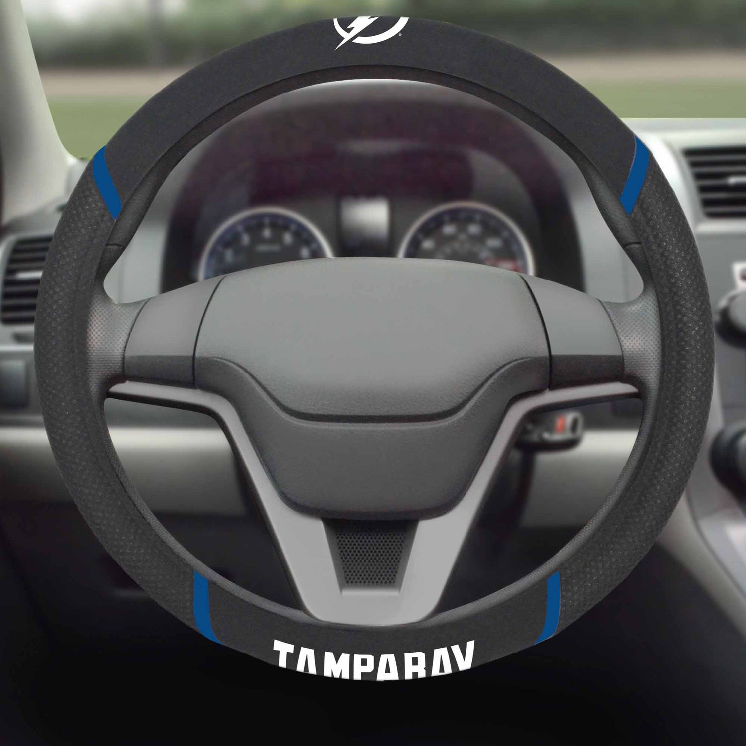 Fanmats Tampa Bay Lightning Steering Wheel Cover Fanmats