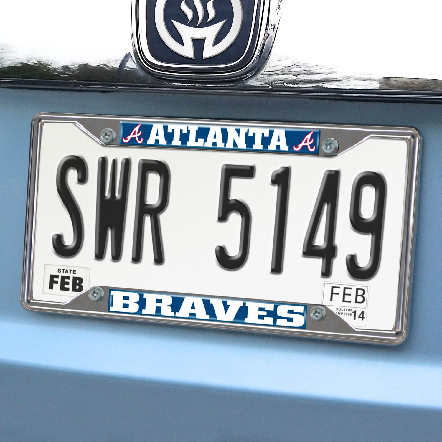 Fanmats Atlanta Braves License Plate Frame Fanmats