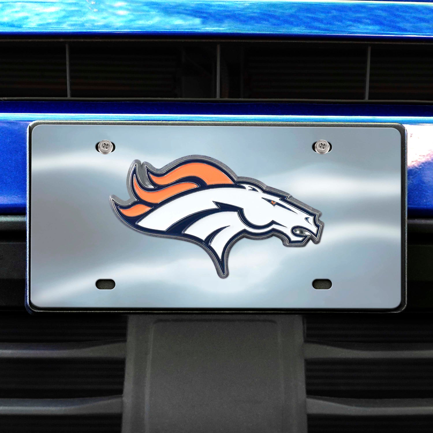 Fanmats Denver Broncos Diecast License Plate Fanmats