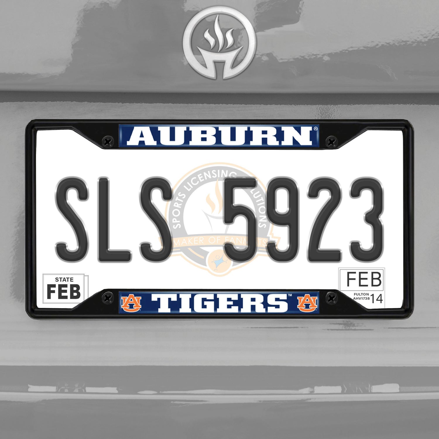 Fanmats Auburn Tigers License Plate Frame - Black