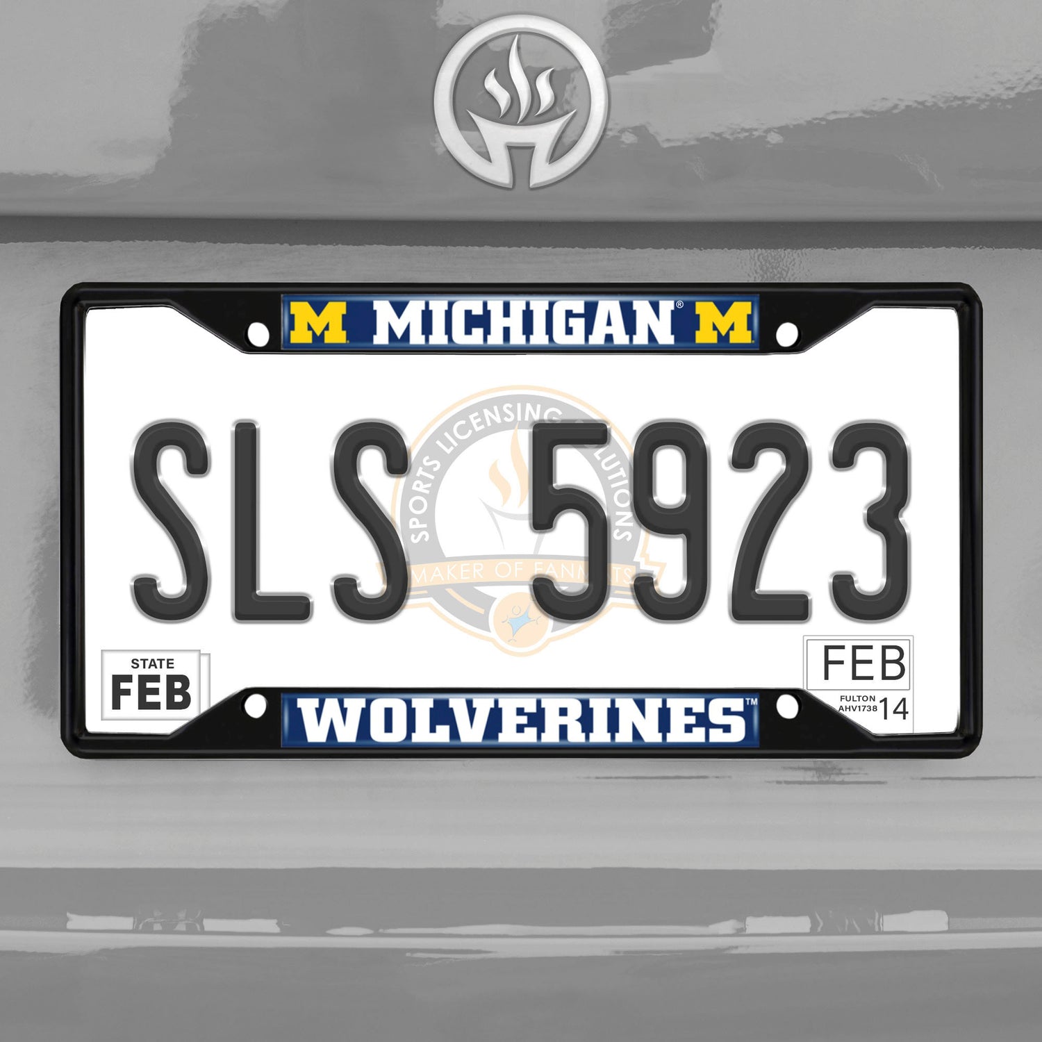 Fanmats Michigan Wolverines License Plate Frame - Black