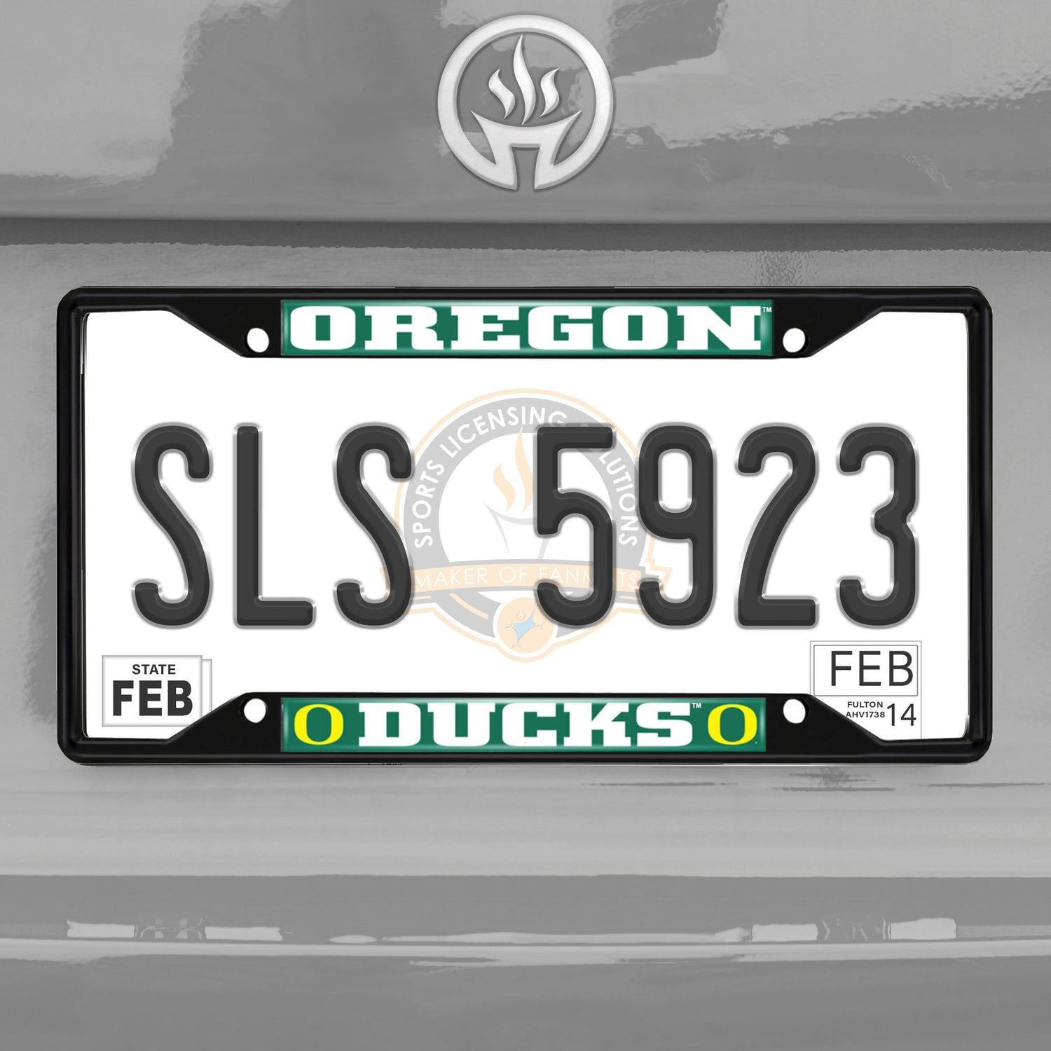 Fanmats Oregon Ducks License Plate Frame - Black Fanmats