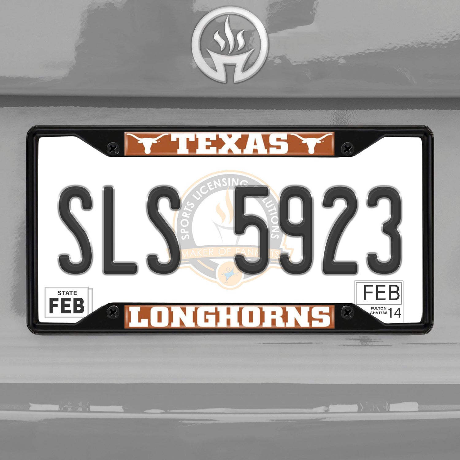 Fanmats Texas Longhorns License Plate Frame - Black