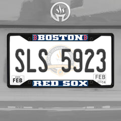 Fanmats Boston Red Sox License Plate Frame - Black Fanmats