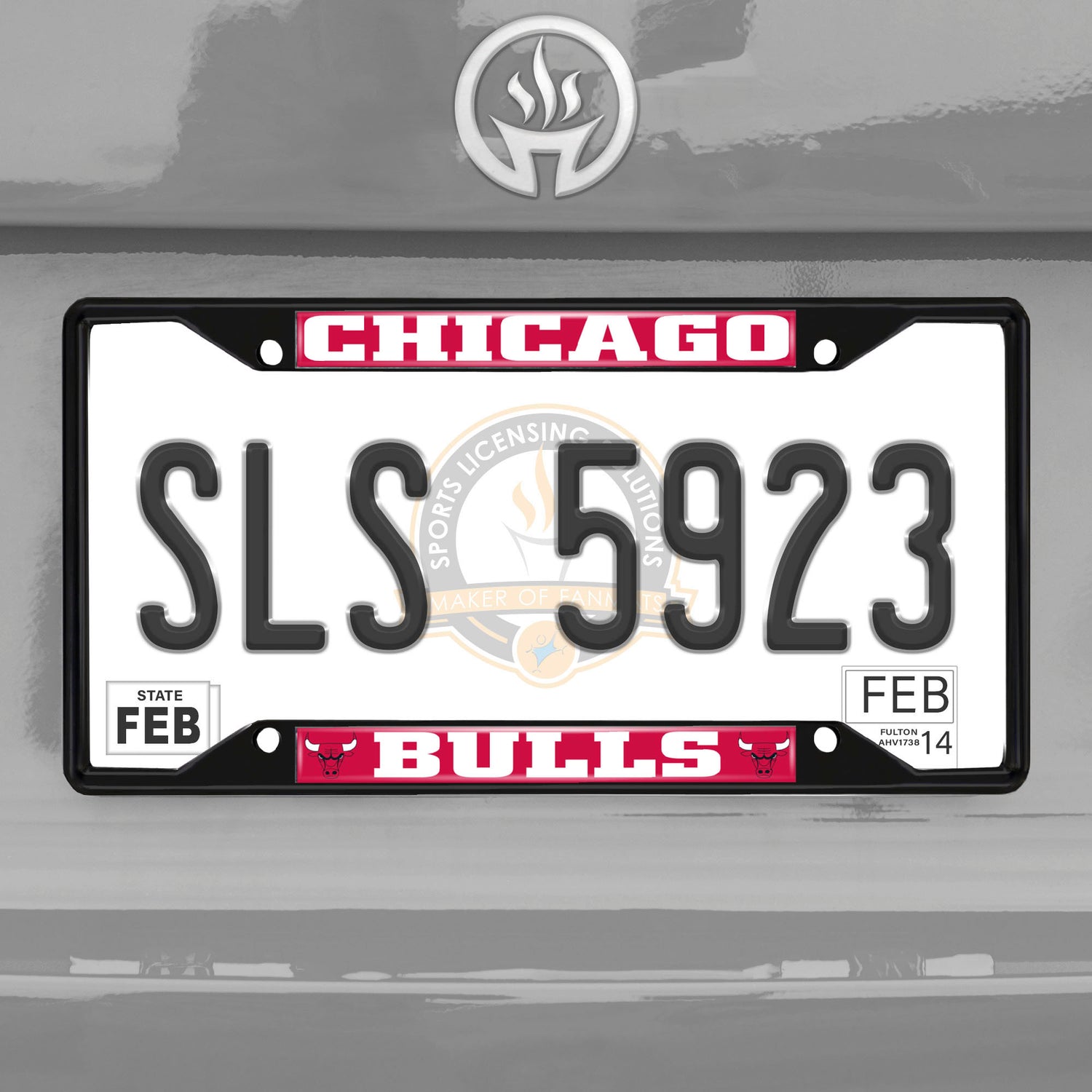 Fanmats NBA Chicago Bulls License Plate Frame - Black