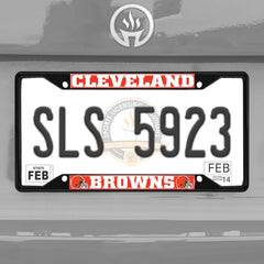 Fanmats Cleveland Browns License Plate Frame - Black Fanmats