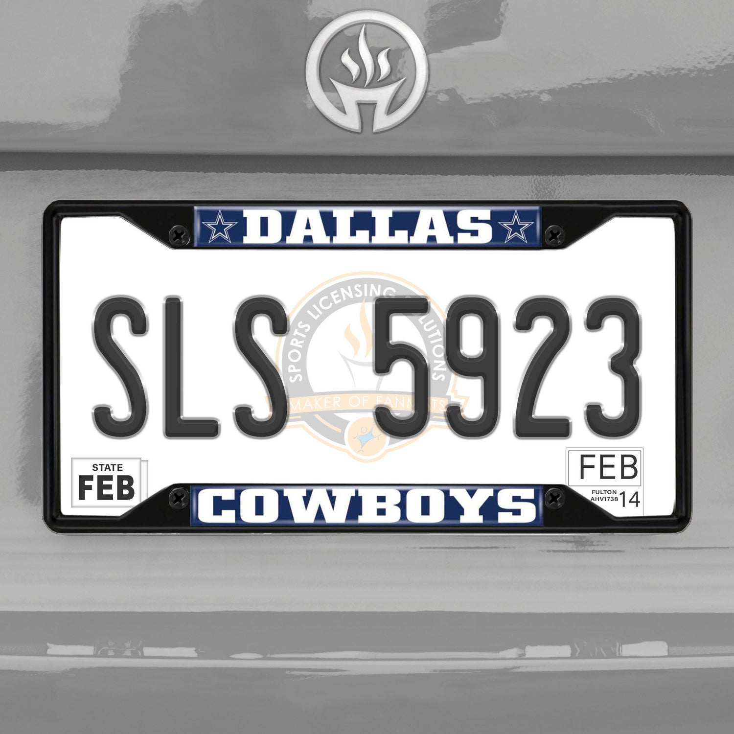 Fanmats NFL Fallas Cowboys License Plate Frame - Black