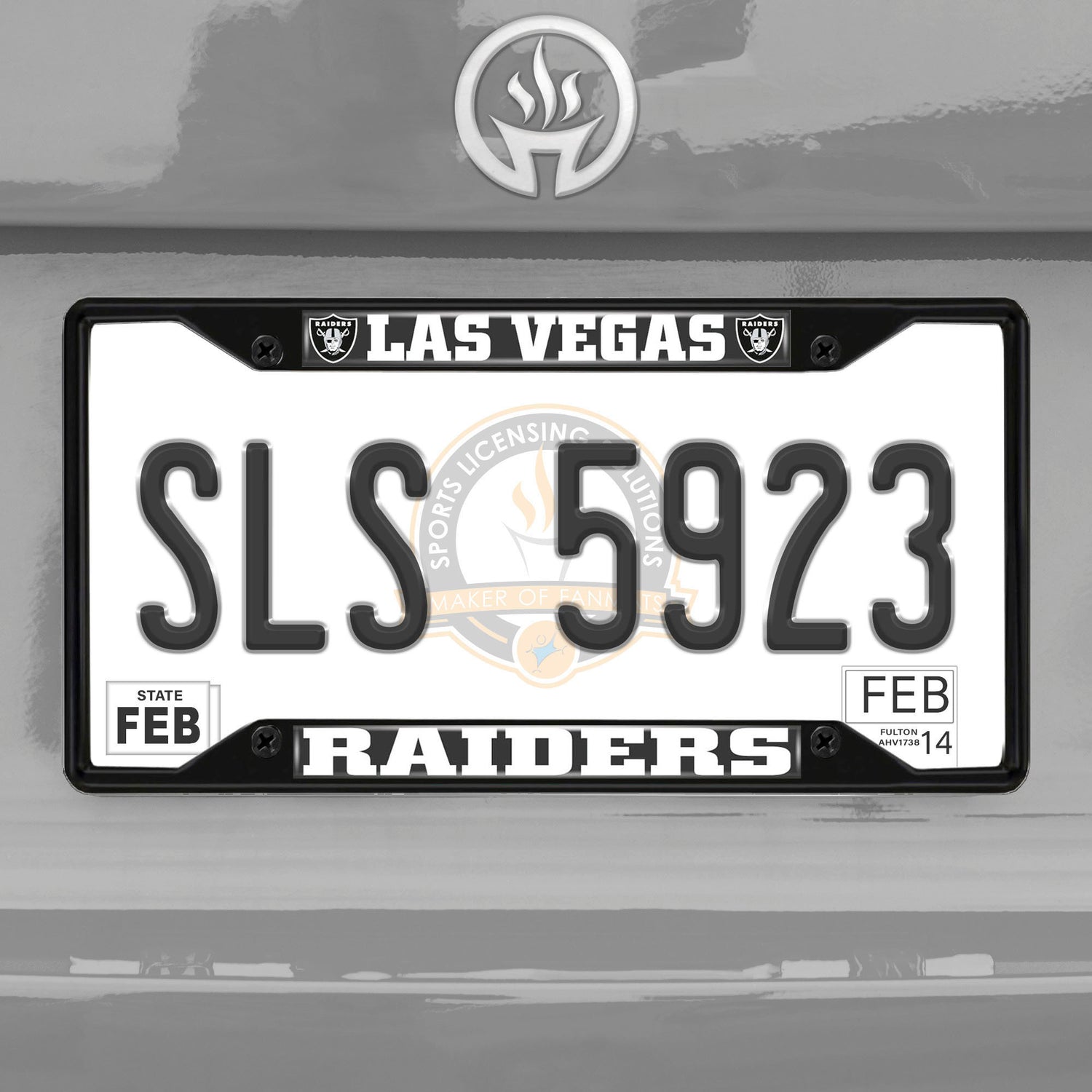 Fanmats NFL Las Vegas Raiders License Plate Frame - Black