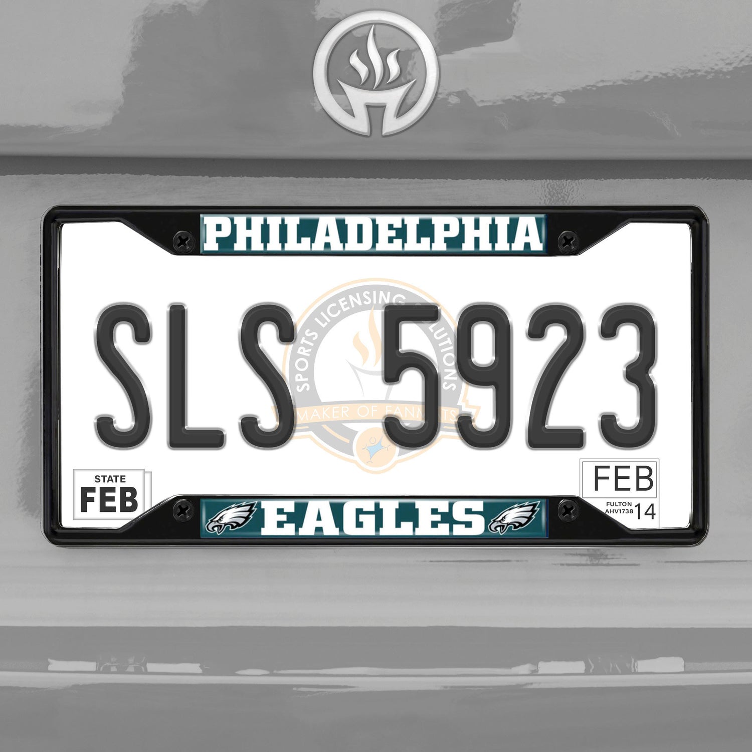 Fanmats Philadelphia Eagles License Plate Frame - Black