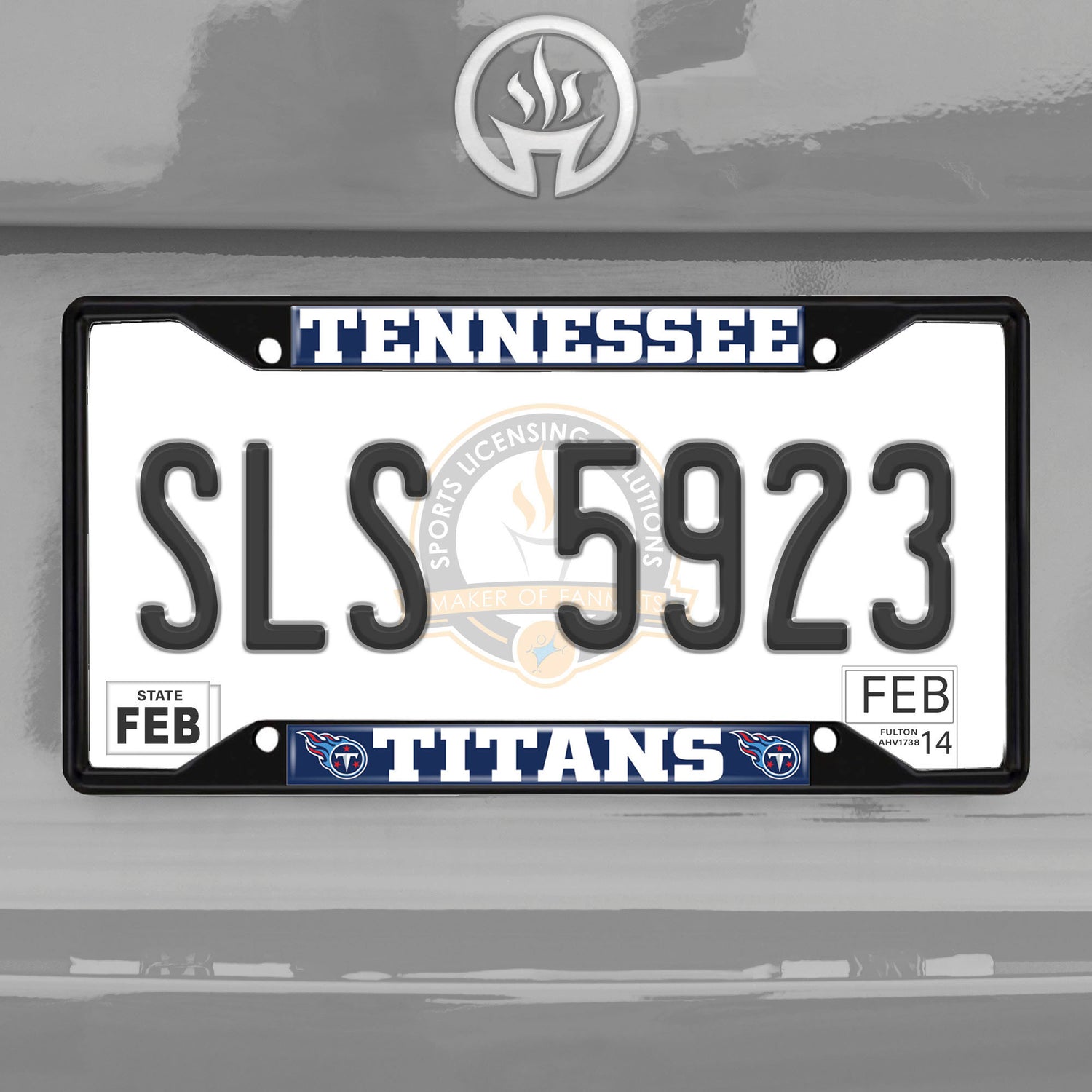 Fanmats Tennessee Titans License Plate Frame - Black