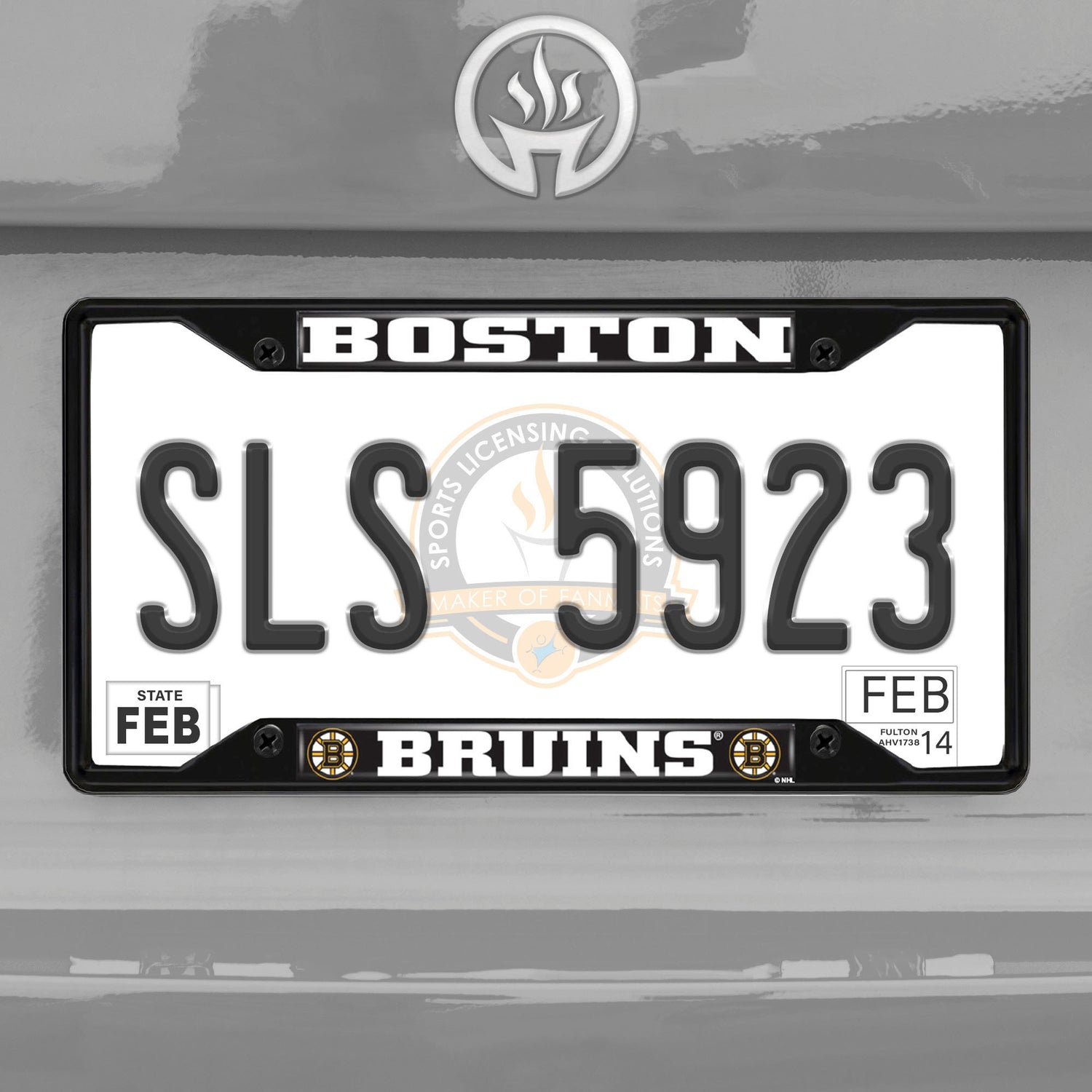 Fanmats Boston Bruins License Plate Frame - Black